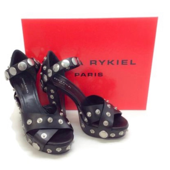 Sonia Rykiel Paris Shoes - Flash Sale ReList Tomorrow NIB Sonia Rykiel Black Snap Embellished Sandals 37
